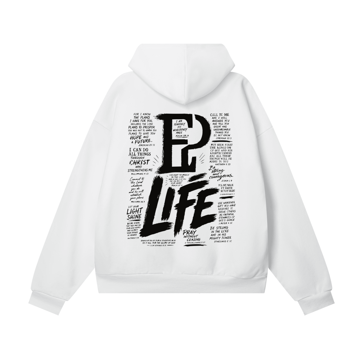 Men's Proverbs 19:21 Heavyweight Fleece Set - Hoodie & Straight Leg Sweatpants