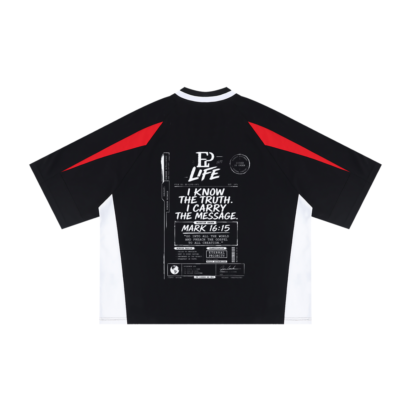 EP LIFE Informant Oversized V-Neck Tee