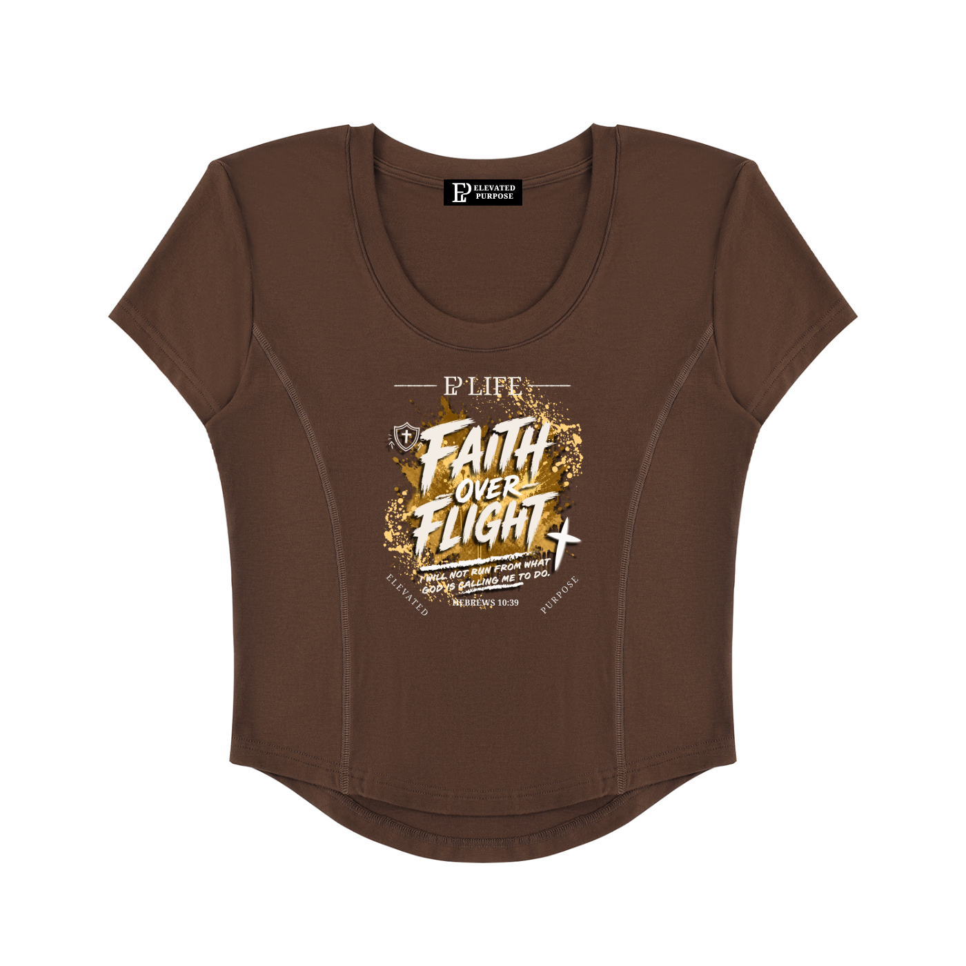 faithoverflight,christiancroptee,womenschristianshirt,scriptureapparel,hebrews1039,elevatedpurposeco,overcollection,minimalistchristianclothing,faithfashion,kingdomapparel,womenspaneledcroptop,rayonspandextee,purposedrivenclothing