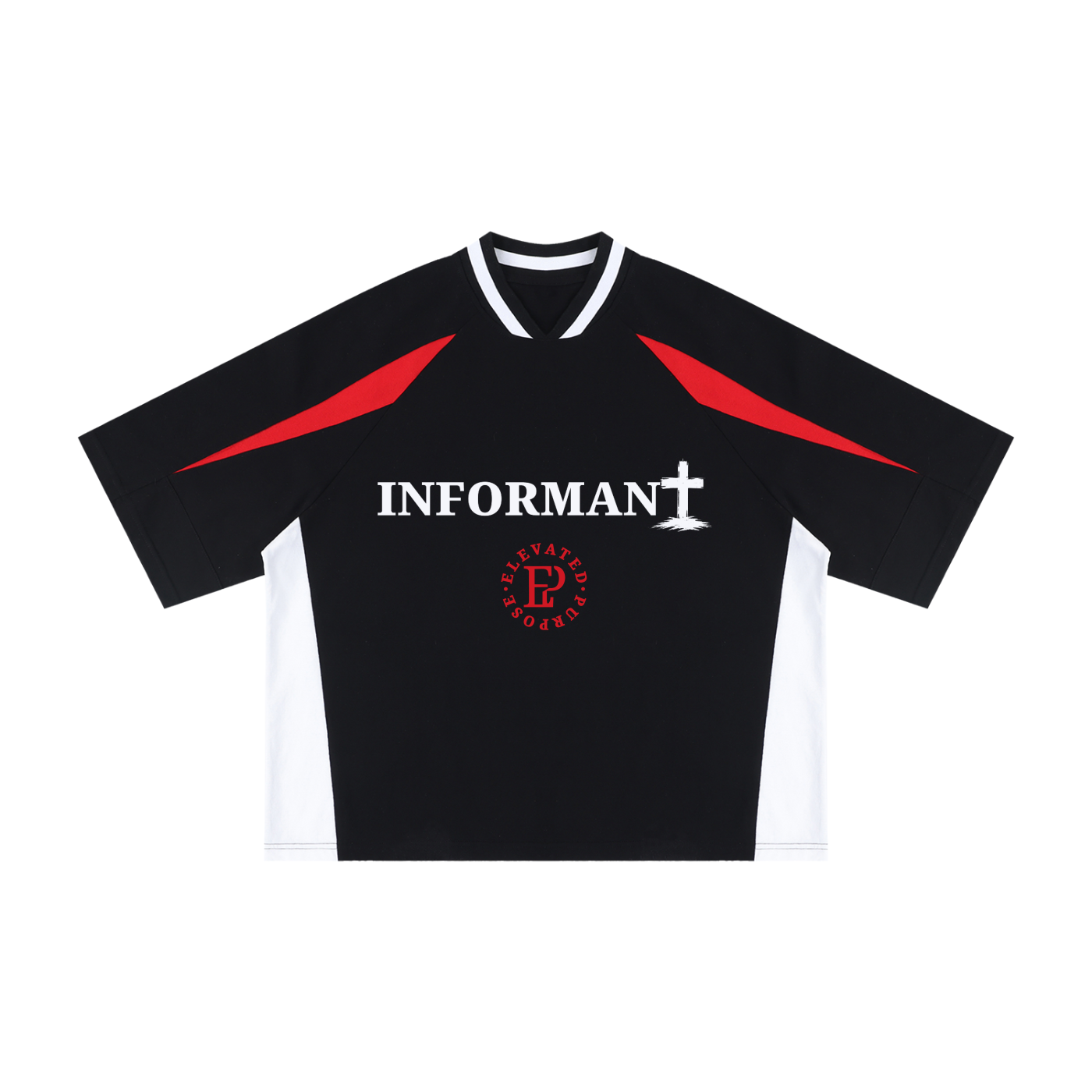 EP LIFE Informant Oversized V-Neck Tee