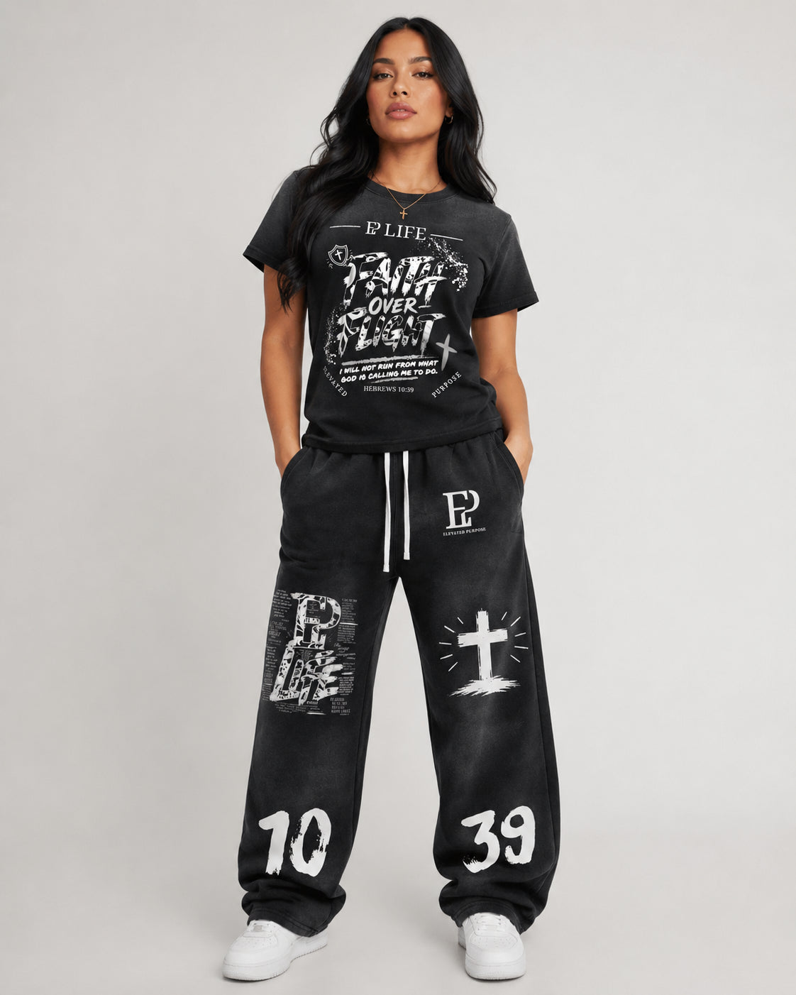 EP LIFE 10:39 Sunfade Wide-Leg Fleece Sweatpants