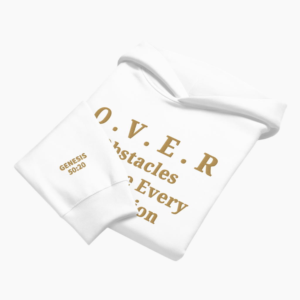 Embroidered O.V.E.R. Hoodie – Genesis 50:20
