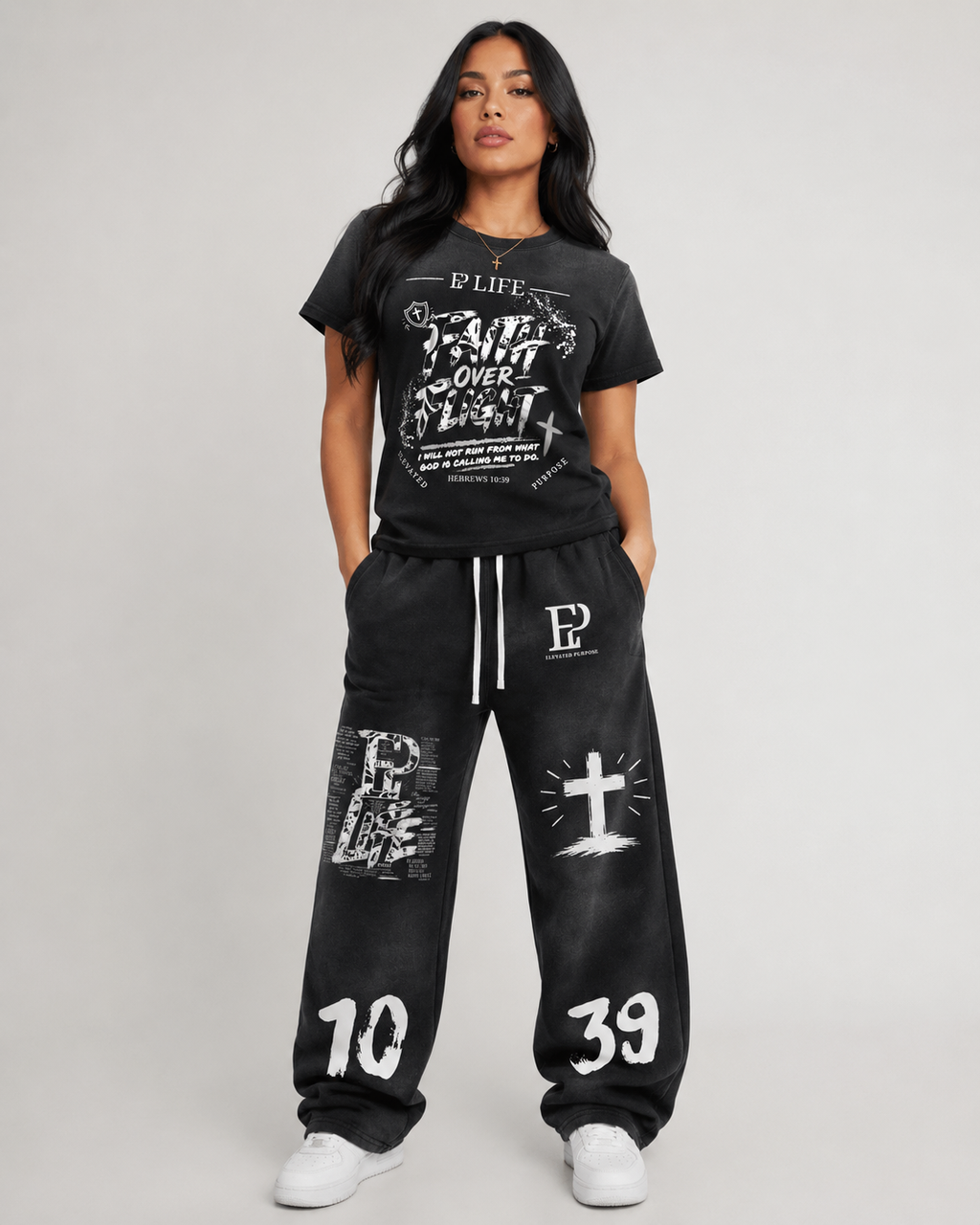 Faith Over Flight - Women’s Sunfade Washed Tee