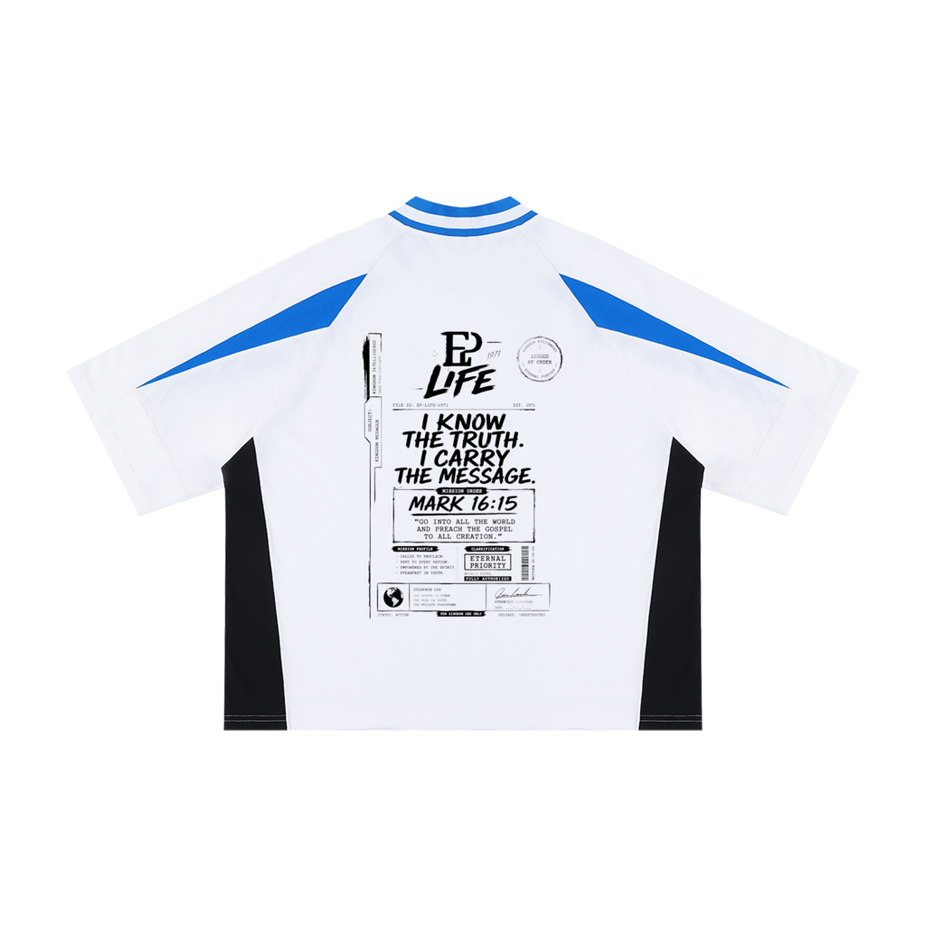 EP LIFE™ ON THE RECORD | INFORMANT V-Neck Tee | Mark 16:15
