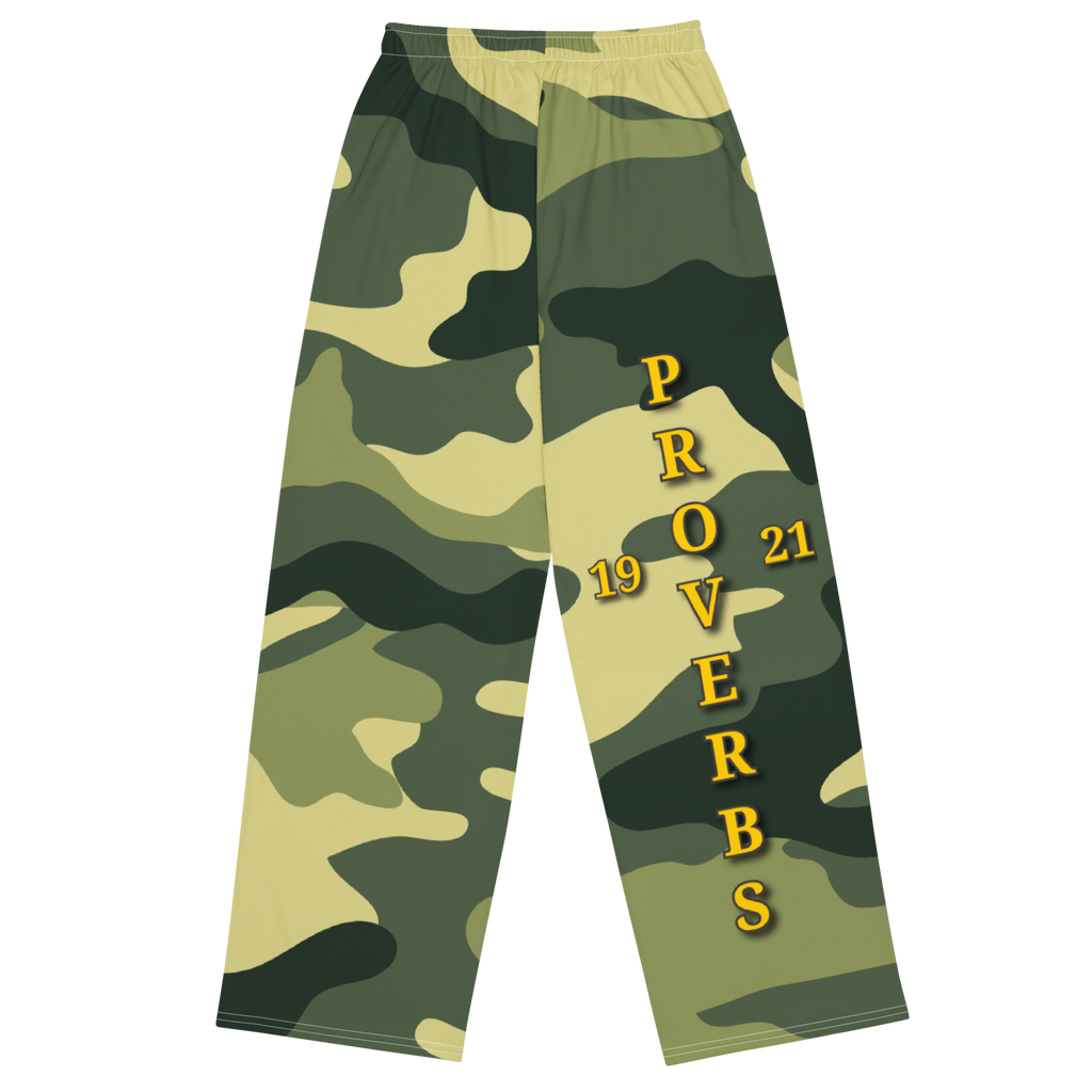 Elevated Purpose Proverbs 19:21 Camo - Women's Wide-leg Pants