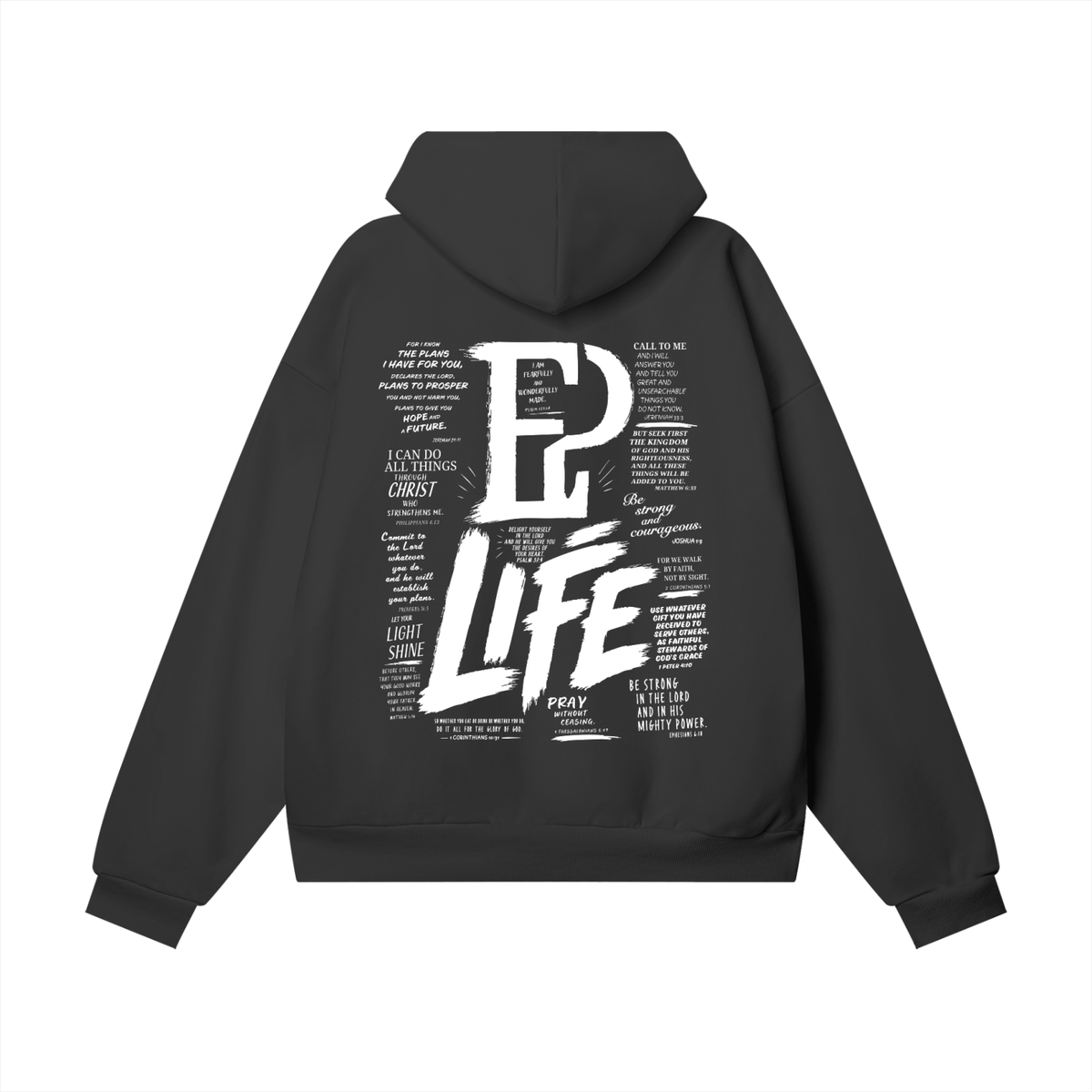 Men's Proverbs 19:21 Heavyweight Fleece Set - Hoodie & Straight Leg Sweatpants