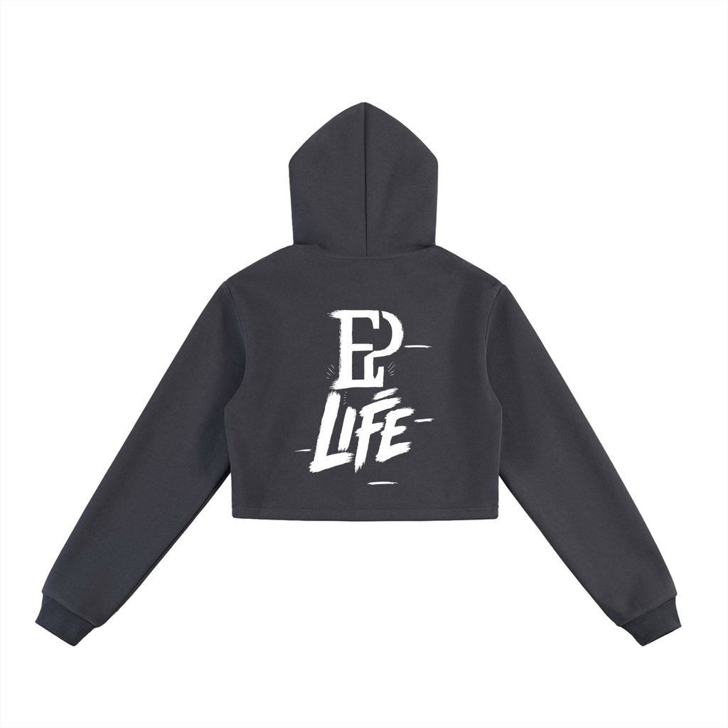Women's Proverbs 19:21 Cropped Zip-Up Hoodie & Sweatpants Set