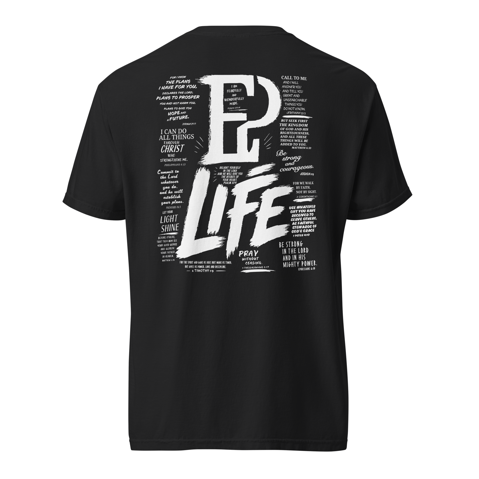 Men’s Faith Over Fearful Tee - Black