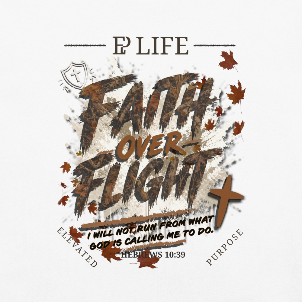 Men’s Faith Over Flight Tee - White/Camo