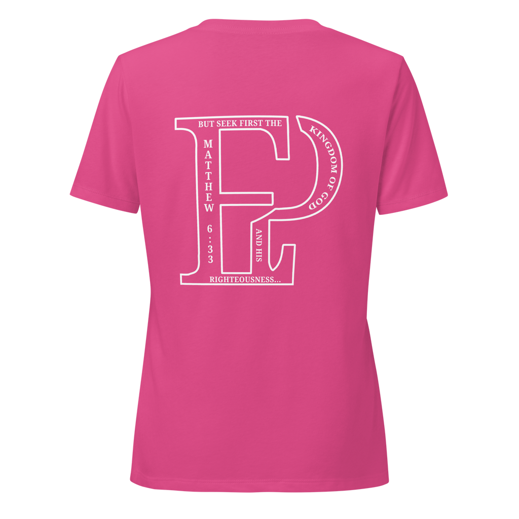 Women’s Prayer Over Priorities Tee - Pink