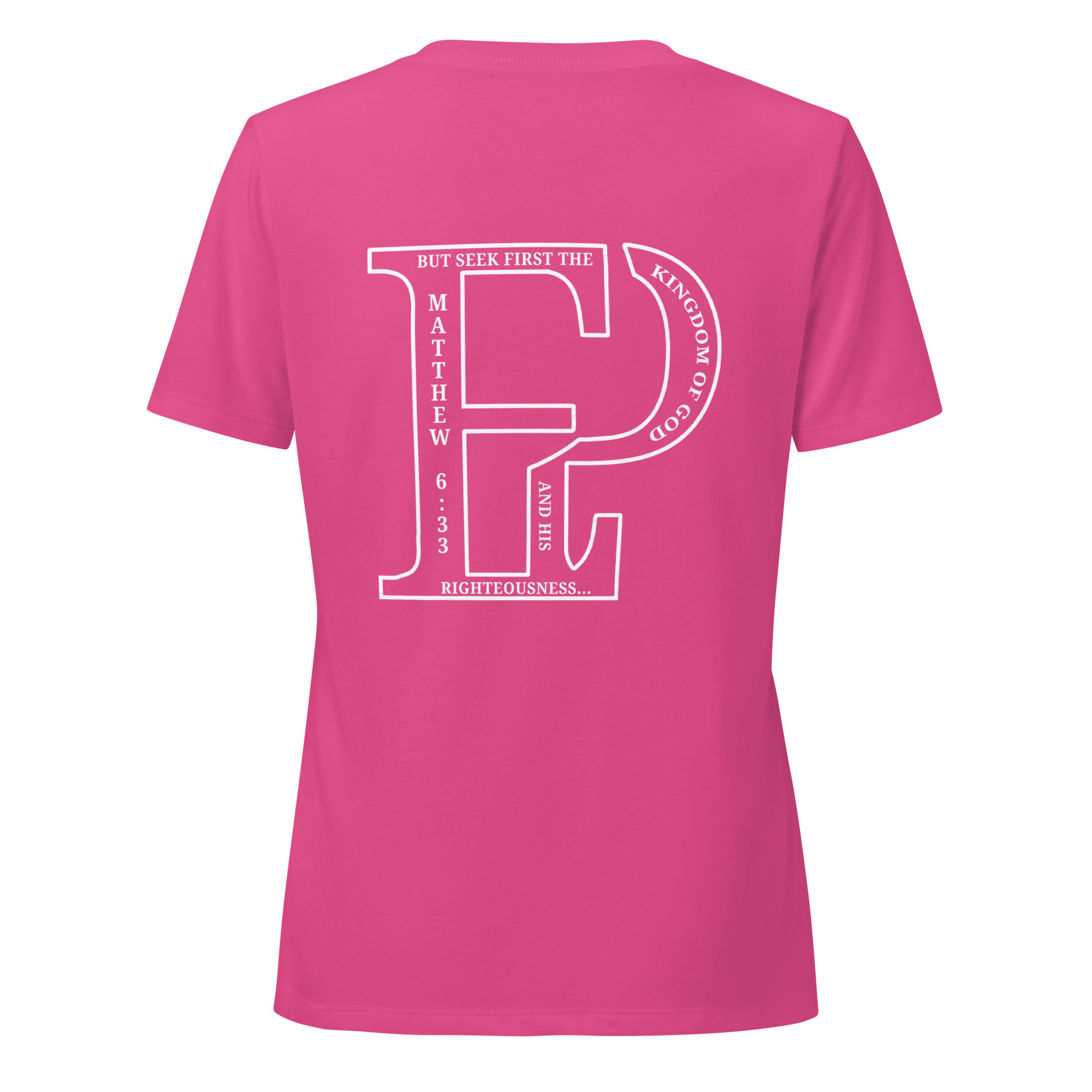 Women’s Prayer Over Priorities Tee - Pink