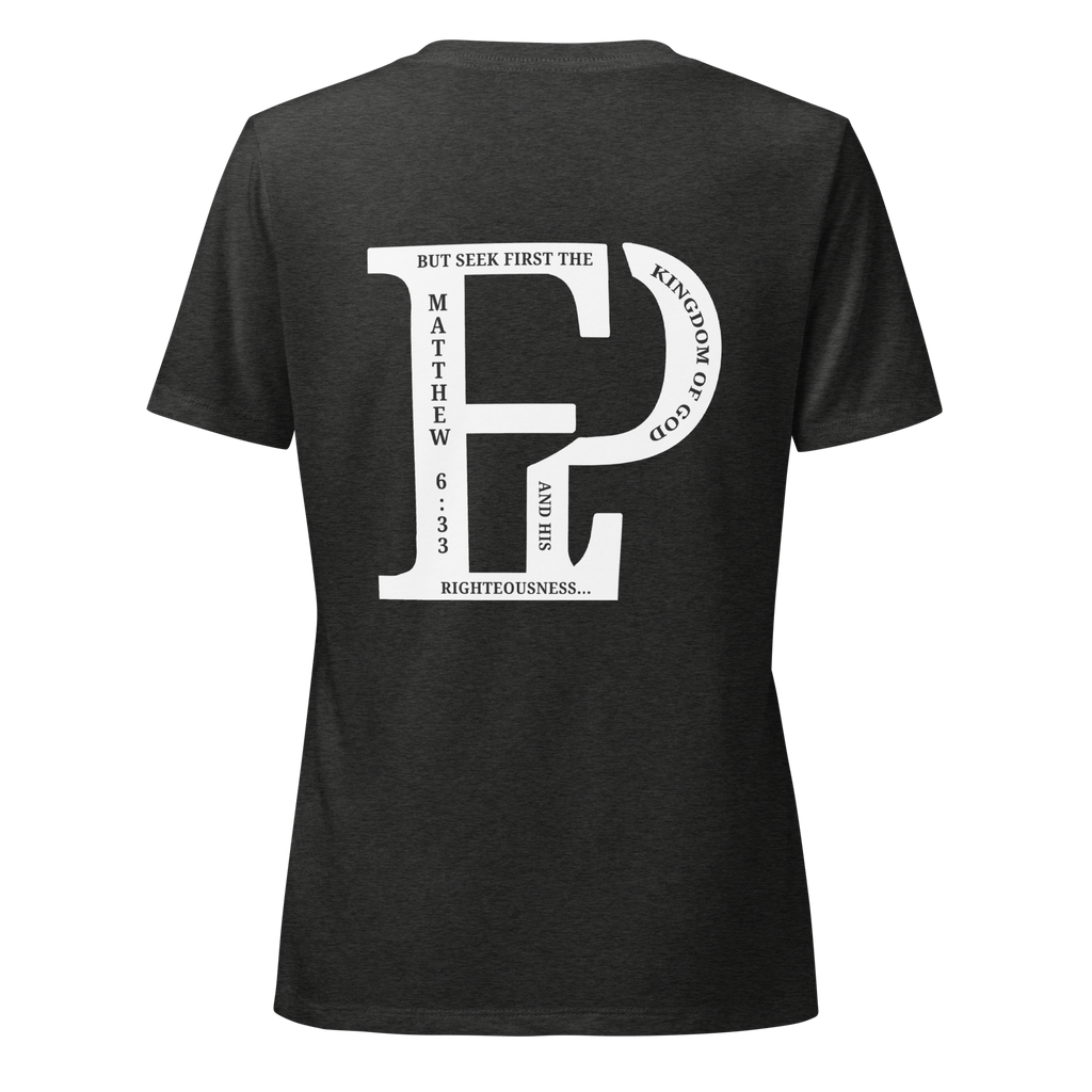 Women’s Prayer Over Priorities Tee - Dark Grey