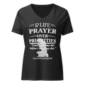 Women’s Prayer Over Priorities Tee - Dark Grey
