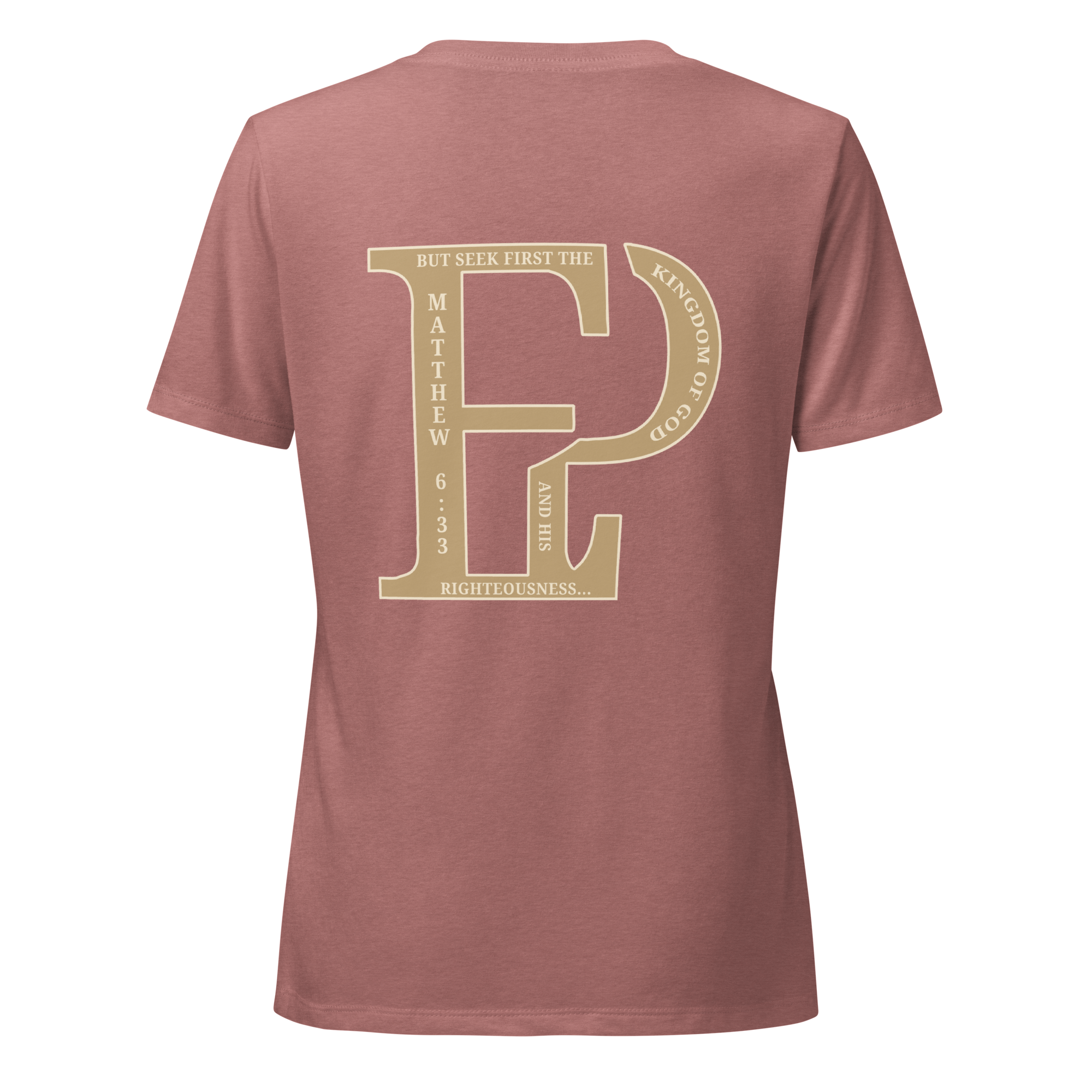 Women’s Prayer Over Priorities Tee - Heather Mauve