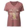 Women’s Prayer Over Priorities Tee - Heather Mauve