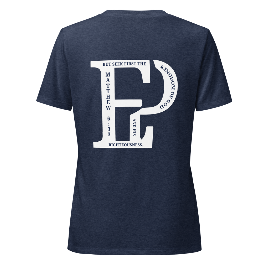 Women’s Prayer Over Priorities Tee - Navy