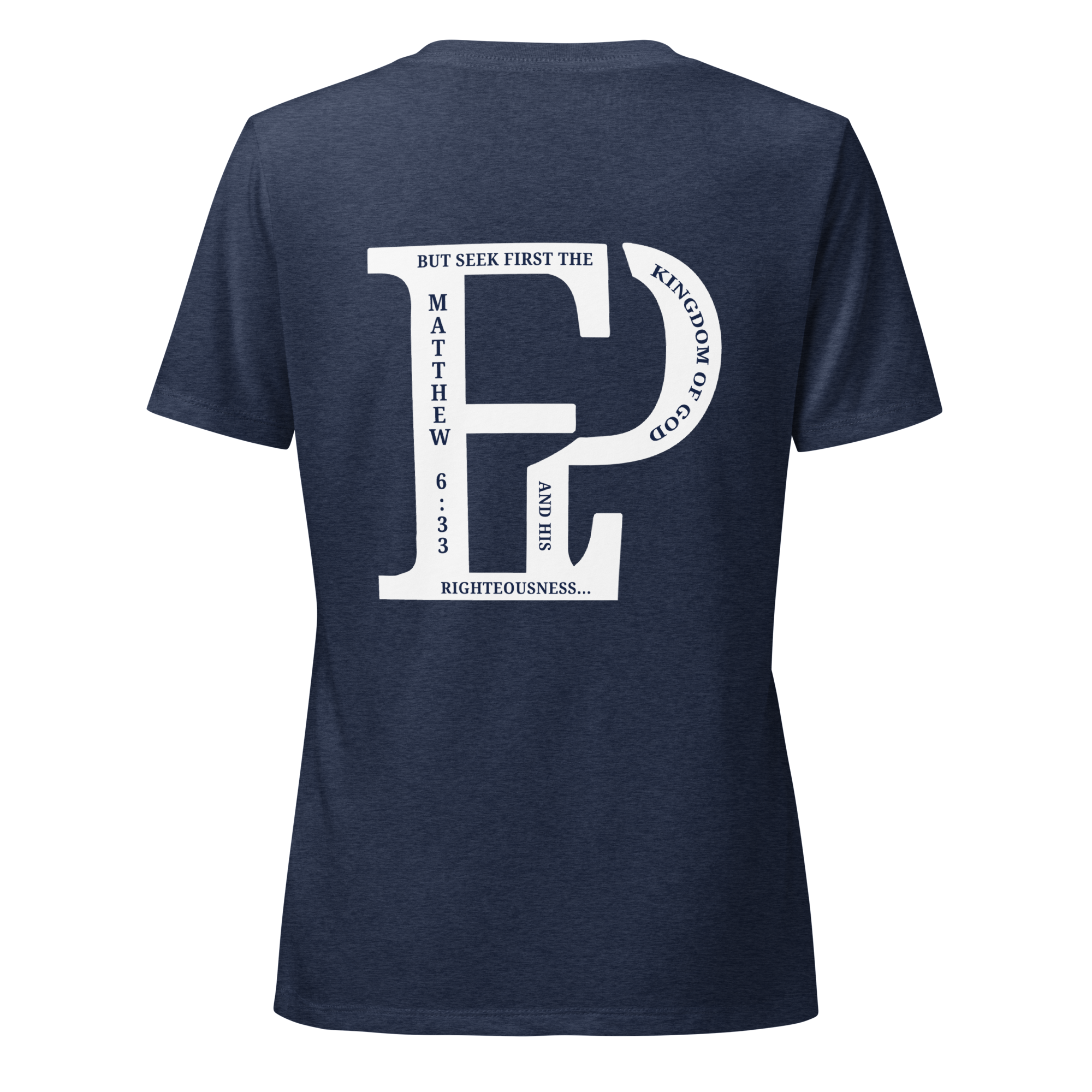 Women’s Prayer Over Priorities Tee - Navy