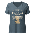 Women’s Prayer Over Priorities Tee - Heather Slate