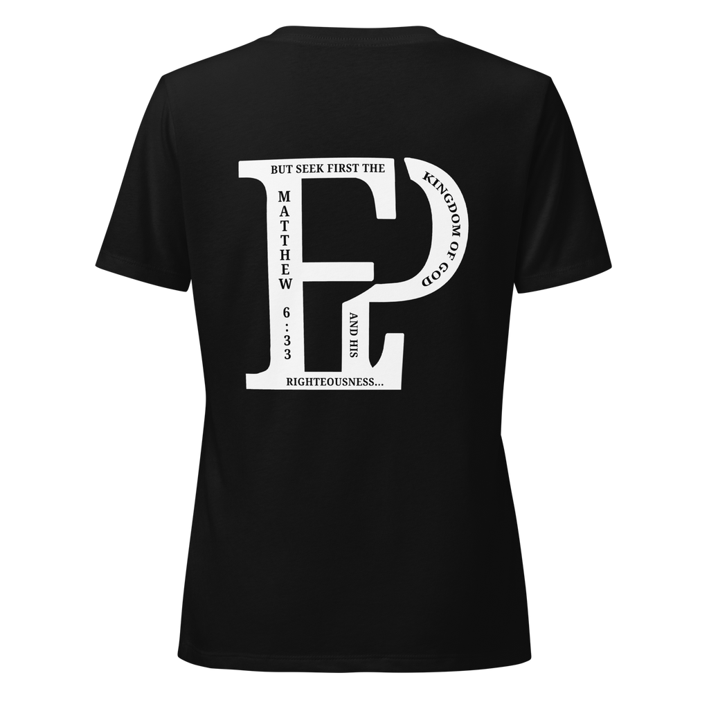 Women’s Prayer Over Priorities Tee - Black
