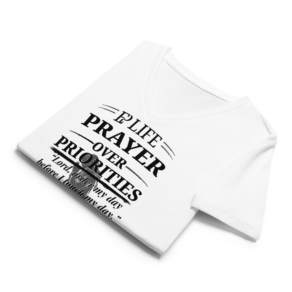 Women’s Prayer Over Priorities Tee - White